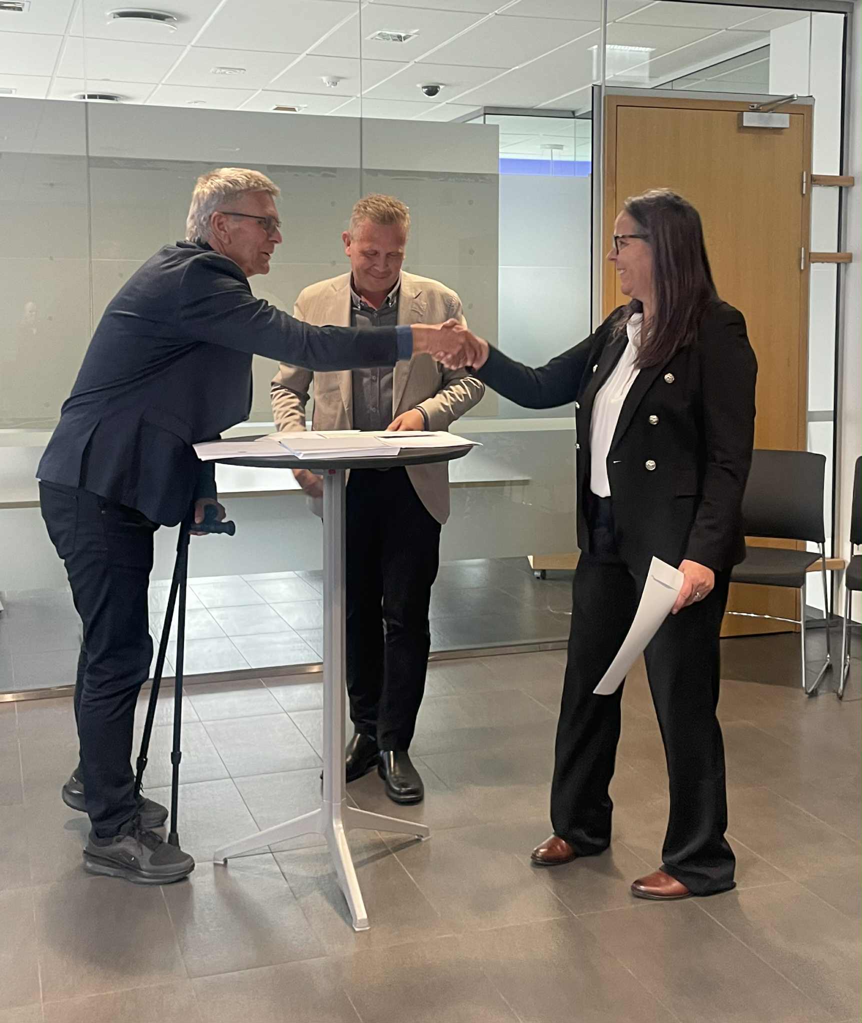 Skólameistari veitir viðtöku styrk úr Sprotasjóði