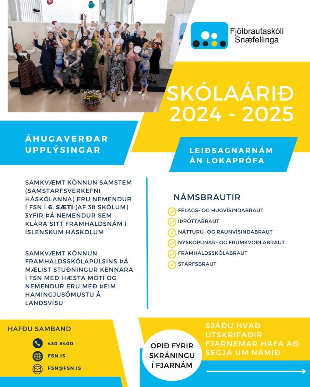 Kennslu á haustönn lokið og kennarar vinna að námsmati