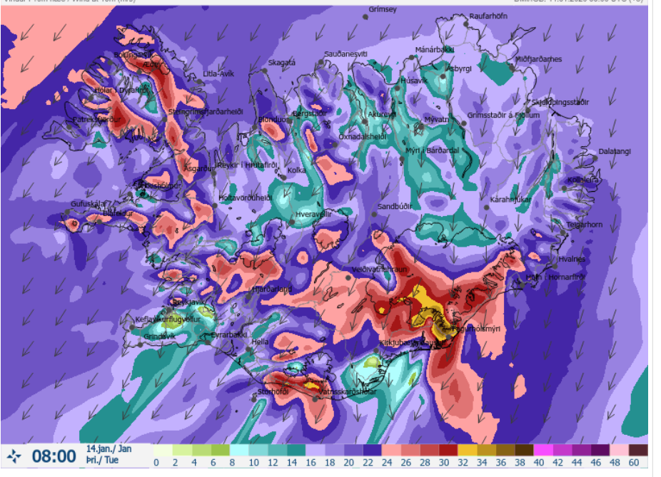 Skólaakstur fellur niður vegna veðurs og hefðbundið skólahald fellur því niður.