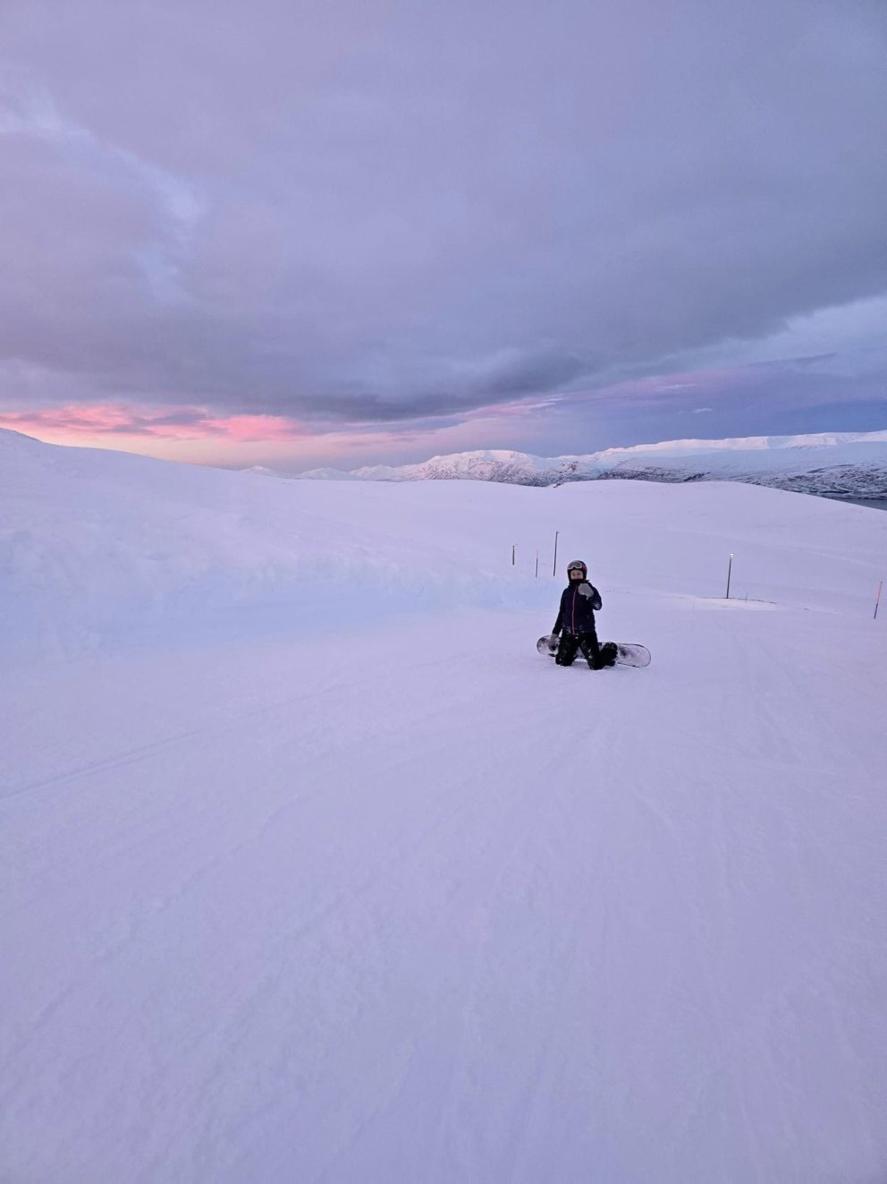 Mynd frá skíðaferðinni í fyrra til Akureyrar