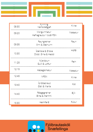 Framhaldsskólahermir í FSN fimmtudaginn 28.apríl