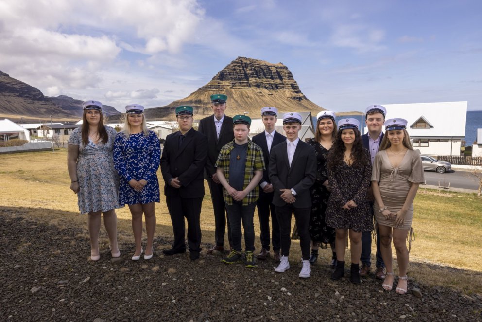 Útskrifarnemendur 
ljósm. sá.