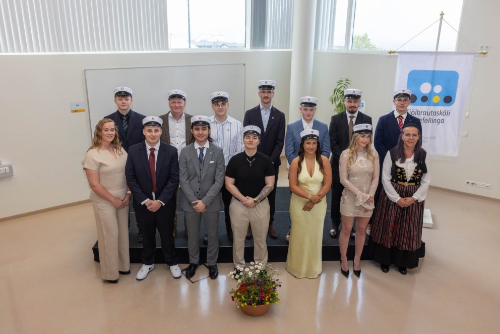 Boðskort á útskrift 22.maí 2026