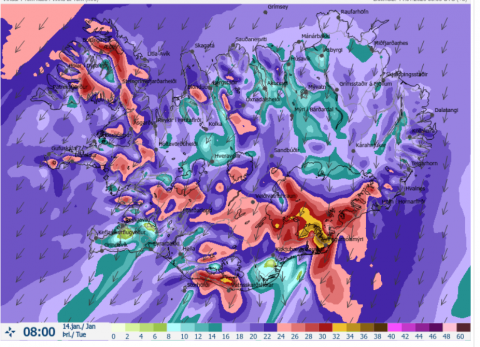 Skólaakstur fellur niður vegna veðurs og hefðbundið skólahald fellur því niður.