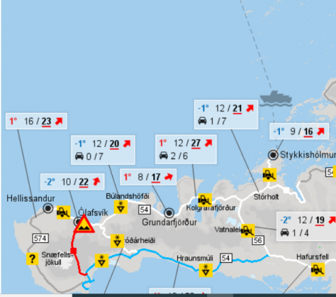 Skólabílar ganga ekki í dag, fimmtudag, vegna veðurs.