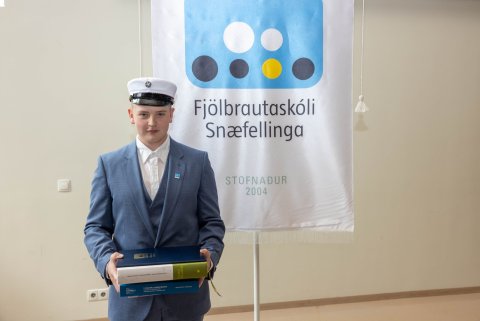 Gísli Sigurbjörnsson var með hæstu einkunn á stúdentsprófi